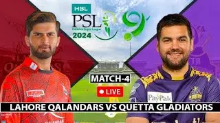 Lahore Qalandars vs Quetta Gladiators live match PSL - Match 4 | LQ Vs QG | Live Match | PSL Live