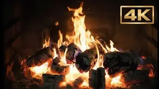 Cozy Fireplace Evenings🔥Crackling Logs & Deep Relaxation in 4K