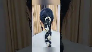 PARANDA STYLE LACE BRAID FOR WEDDING#hairstyle#shortsvideo#viralshort#viralvideo