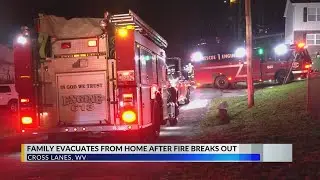 Family evacuates from Cross Lanes home after fire breaks out