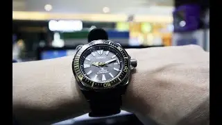 SEIKO GUN METAL SAMURAI PROSPEX AUTOMATIC DIVE WATCH SRPB55