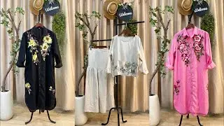Trưa 18-01 Linen pháp mềm mại, áo thêu tay, shop chính chủ zalo chốt hàng 093.262.1059