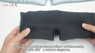 Silkua Large Silk Eye Mask Series | 3D & Adjustable Velcro Designs for Luxury Sleep and Comfort