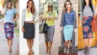 Very Impressive floral Print pencil Skirt Outfit Ideas For Working Women 2002