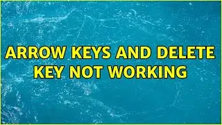 Ubuntu: Arrow keys and delete key not working