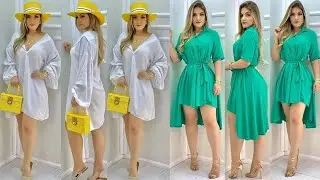 HERMOSOS VESTIDOS CAMISEROS MODERNOS Y CL&Aacute;SICOS QUE NUNCA PASAN DE MODA PARA ESTA TEMPORADA 2022