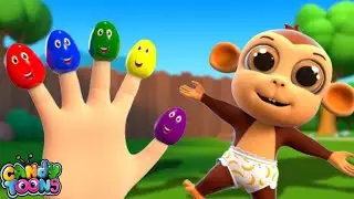 Five Finger Family - Surprise Eggs | Nursery Rhymes & Kids Songs | Candytoons