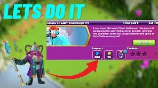 Easily 3 star Clashiversary Challenge #4(Clash of clans ) &lrm;@JudoSloth&nbsp;