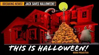 Halloween House Projection Mapping 2023 - This Is Halloween