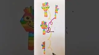 Sprunki OC Семь блоков с цифрами Разные формы Головоломка на сопоставление линий #sprunki #shorts...