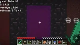 GOING TO THE NETHER IN MINECRAFT BETA 1.0 IN ROBLOX!!