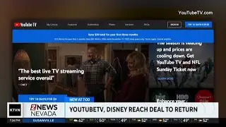 Disney and YouTube TV reach agreement.