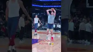 Jokic in the #NBAXmas spirit! ✨🎄 @Denver Nuggets #NBA #Basketball #Nuggets #NikolaJokic #jumpshot