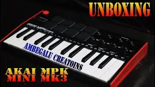 Akai Mpk Mini Mk3 midi keyboard unboxing in kannada | Manu Achar