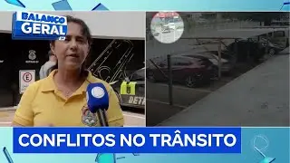 Acidente em Taguatinga (DF) termina em confus&atilde;o com motorista armado com facas | Balan&ccedil;o Geral DF