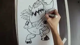 Drawing Balsac The Jaws of Death from Gwar