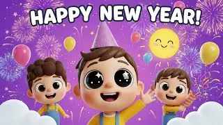 Hello New Year 🎆 | Happy New Year Song for Kids | LuluLemon Rhymes & Tales