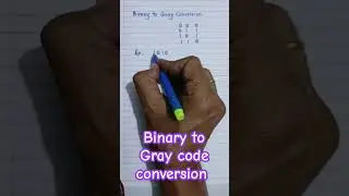 Binay to Gray code conversion #digitalelectronics #electronics