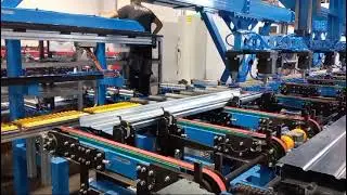 Pre Acceptance / Tray type shallow decking profile rollforming line, with automatic stacking.