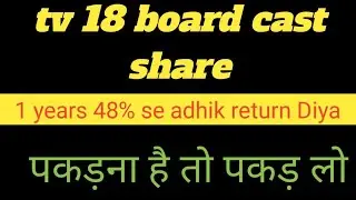 TV18 board cast share price latest news target 2021 debt free share #1year48%seadhikreturnDiyahai