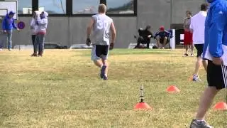 David Vidovic  at FBU Combine 40 yard dash