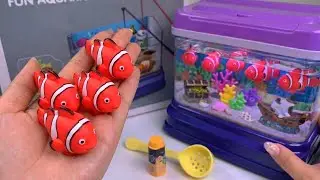 Toy ASMR 🐟 Light Robo Fishing Aquarium Playset Satisfying Unboxing | Review Toys