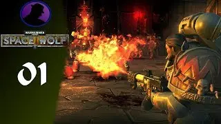 Let's Play Warhammer 40,000 Space Wolf  - Part 1 - Cards  Chainswords, & Bolters!