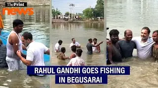 Rahul Gandhi goes fishing in poll-bound Bihar's Begusarai