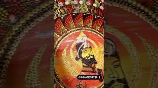 Guru Gobind Singh Ji Painting | Dot  Mandala  | Sikh Art | #innatearts #shortsviralvideo  #sikhart