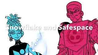 Snowflake and Safespace but with ok designs [character redesign speedpaint]