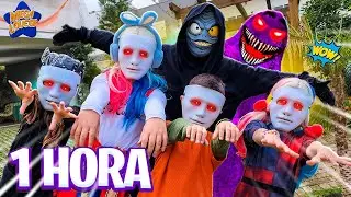 ★ VÁRIOS VÍDEOS DE TODOS OS FILHOS DOS SUPER VILÕES EM 24 HORAS CONTRA O GRIMACE, ZAP E IT A COISA