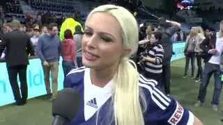 Sparhandy Cup 2015 | Daniela Katzenberger | Der Anstoss ist das Wichtigste | Dschungelcamp 2015