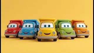 Truck Colors & Numbers Song | Learn Colors and Counting with Tiny Trucks