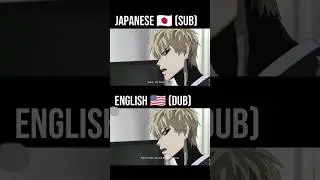 Genos become Saitama disciple (Sub vs Dub) #shorts #anime #dubbing  #animeedit #subvsdub #sub #cool