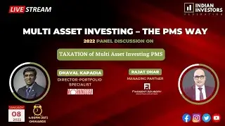TAXATION of Multi Asset Investing PMS | Indian Investors Federation | Morning Star | Rajat Dhar