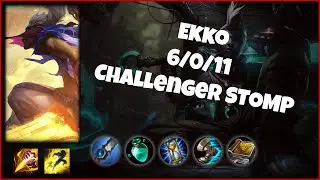Challenger Ekko Jungle (6/0/11) Gameplay Replay - Patch 10.16