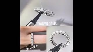Lab diamond eternity band