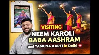 Dog’s Unexpected Act During Yamuna Aarti 😳🙏 | Neem Karoli Baba Aashram Delhi