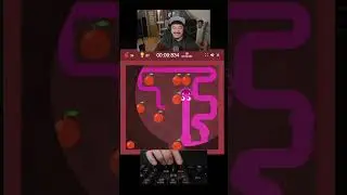 (МИРОВОЙ РЕКОРД) 25 яблок за 6,885 секунды - Google Змейка, 10 яблок, маленькая карта, светлый ре...