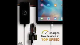 Car Charger Adapter by HUSSELL  - USB Car Charger Dual Port
