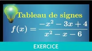 polynôme du second degré • tableau de signes d'un quotient / fraction • première spé mathématiques
