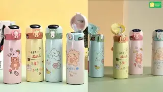 Thermal Water Bottle Smart Display,Thermometer,Mug with Straw,Stainless Steel 500ml | JFSSTORE
