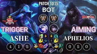 APK Trigger Ashe vs KT Aiming Aphelios Bot - KR Patch 10.15