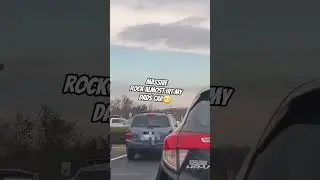 boys a massive rock nearly hit my dads car