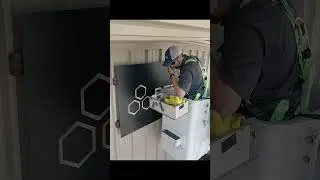 Remove/Replace ACM Panel Sign #signs #signmaker #vinylgraphics #boomlift