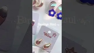 Adorable Meesho Earrings Haul☁️🌷| #shorts #meesho #unboxing #earrings #haul