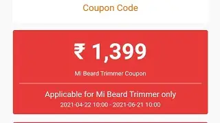 Mi beard trimmer Redeem GetApps