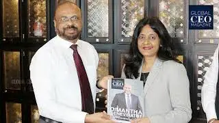 Mrs Monisha Abraham CEO, Ceylon Tobacco Company PLC, received the Global CEO Magazine