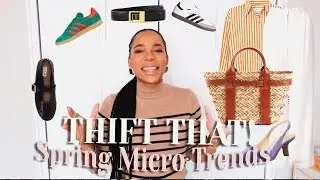 THRIFT THAT | Thrifting Spring MICRO TRENDS | Styling Thrift Haul | Model Image