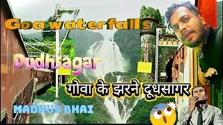 #Goa_waterfalls #दूधसागर_गोवा_गुफा_में😱 🏞️#अमरावती_ट्रेनजाताहै_पहाड़_का_अंदर से #madhus bhai vlogs 